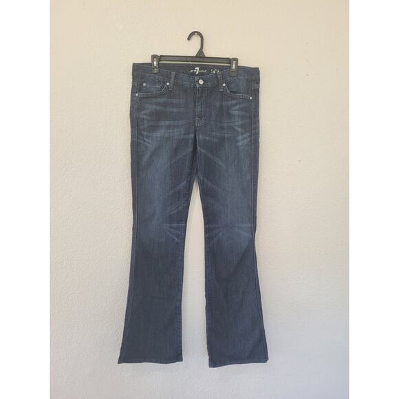 7 For‎ All Mankind Women's Jeans A Pocket Flare size 32 #17 - Picture 1 of 6